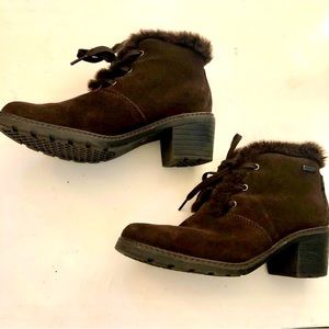 Sporto waterproof faux fur brown boots sz 7.5
